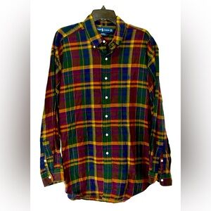 Ralph Lauren Multicolor Plaid Button Down Shirt